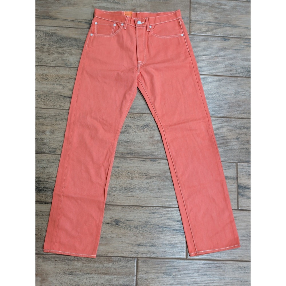 Levi's 501 Original Shrink-To-Fit Jeans 32x32 Apricot Peach Orange NWT 005012403